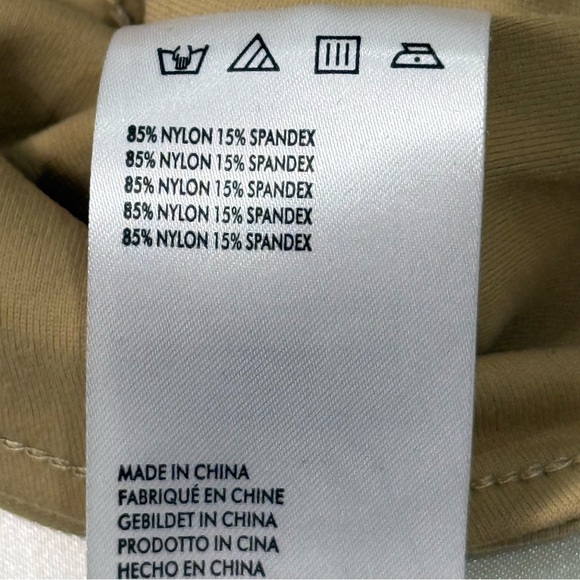 Steele Anthropologie Crop Top V Neck Sleeveless Large Tan Capsule Wardrobe New - Picture 8 of 9